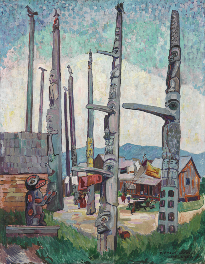 Totem Poles, Kitseukla, 1912 
